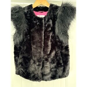 Neiman Marcus /Target Skaist-Taylor Cropped Faux Fur Jacket Pink Lined Shell Y2K